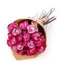 Buchet cu trandafiri mov „Mystery”