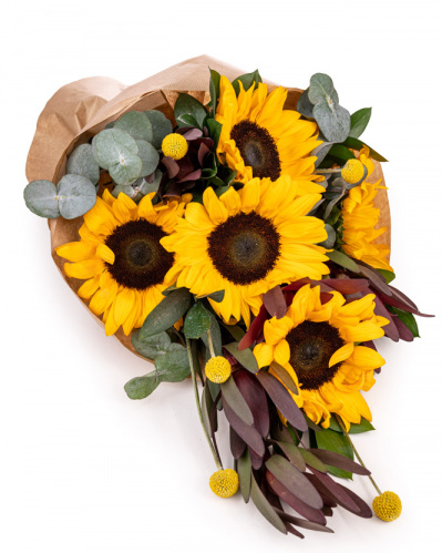 ”Sunset” Sunflower bouquet