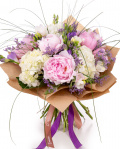 Pink Peony and Hydrangea bouquet – imaginea 1