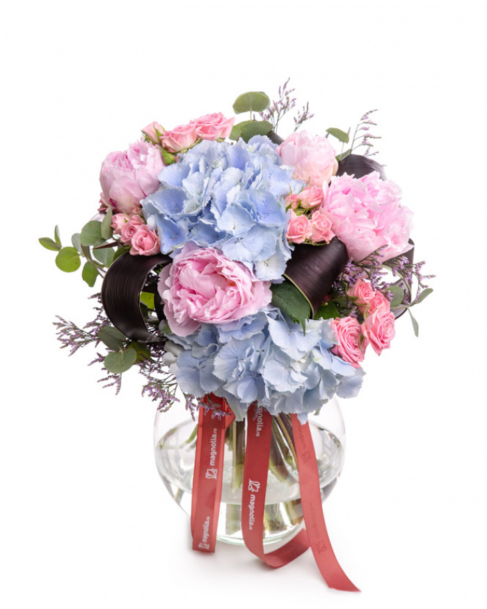 ”Colors of Joy” Peony and Hydrangea bouquet – the image 1