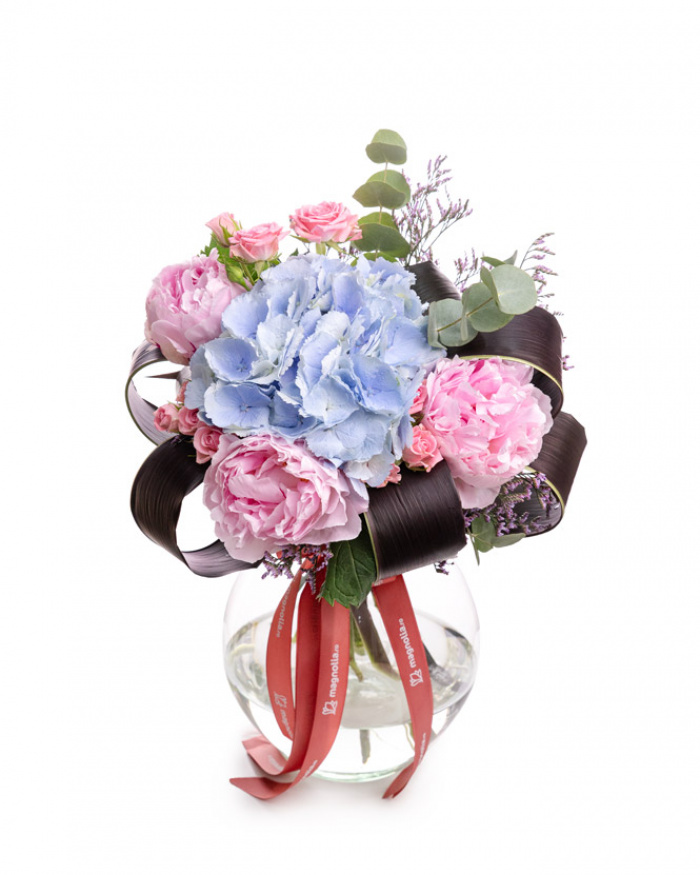 ”Colors of Joy” Peony and Hydrangea bouquet – the image 1