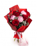 Bouquet of Peonies and Red Roses – the image 1