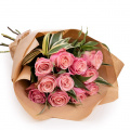 Buchet cu trandafiri roz „Hermosa”