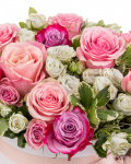"Pink Touch" arrangement with pink and white roses – the image 2
