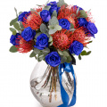 Buchet cu trandafiri albaștri „Blue Heaven”