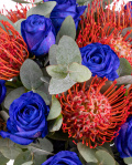Buchet cu trandafiri albaștri „Blue Heaven”