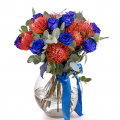 Buchet cu trandafiri albaștri „Blue Heaven”