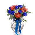 Buchet cu trandafiri albaștri „Blue Heaven”