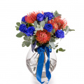 Buchet cu trandafiri albaștri „Blue Heaven”