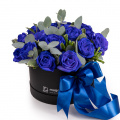 Aranjament trandafiri albaștri „Royal Blue”