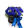 Aranjament trandafiri albaștri „Royal Blue”