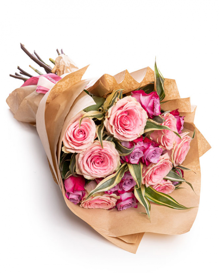 Buchet trandafiri roz "Delight"