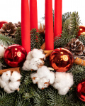 Christmas arrangement with candles – imaginea 2