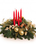 Aranjament de Advent cu lumânări și accesorii – imaginea 1