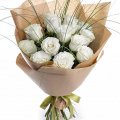 Buchet trandafiri albi