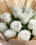 Buchet trandafiri albi – imaginea 2