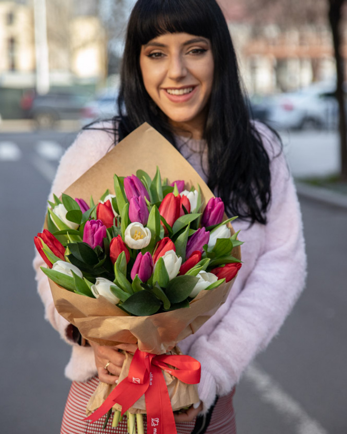 Buchet lalele „Sweetheart" – imaginea 4