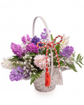  "Scent of Spring" hyacinths basket – imaginea 1