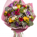 Buchet frezii colorate "Spring Elixir"