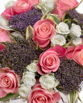 Buchet trandafiri roz "Serenada de Dragoste"