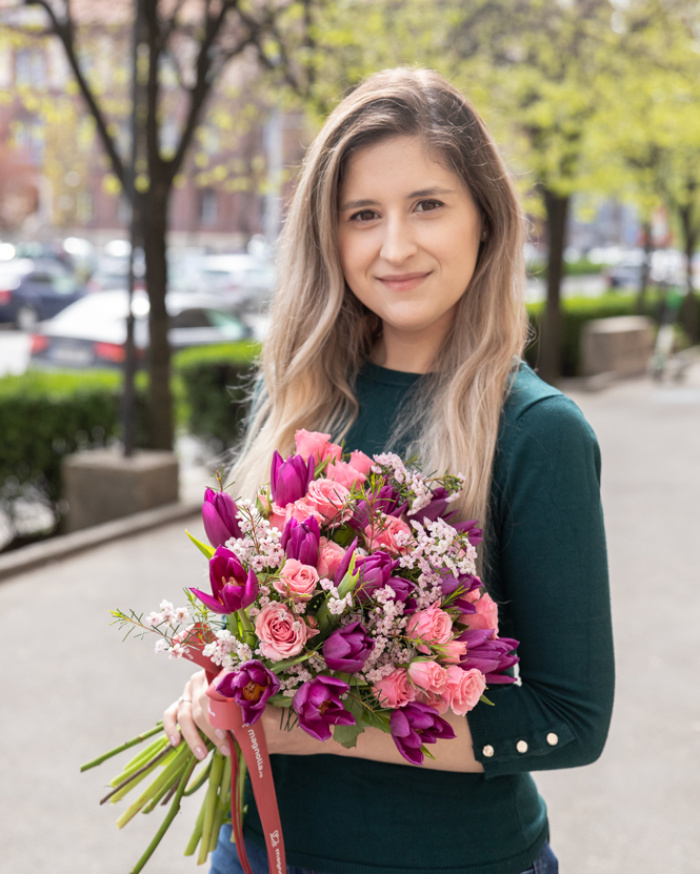 Buchet „Pink Delight" – imaginea 3