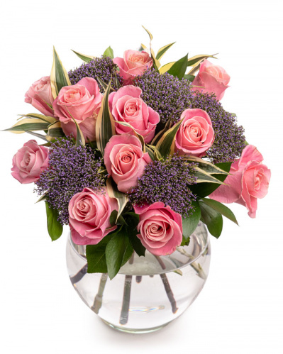 Buchet trandafiri roz „Visul Inimii"