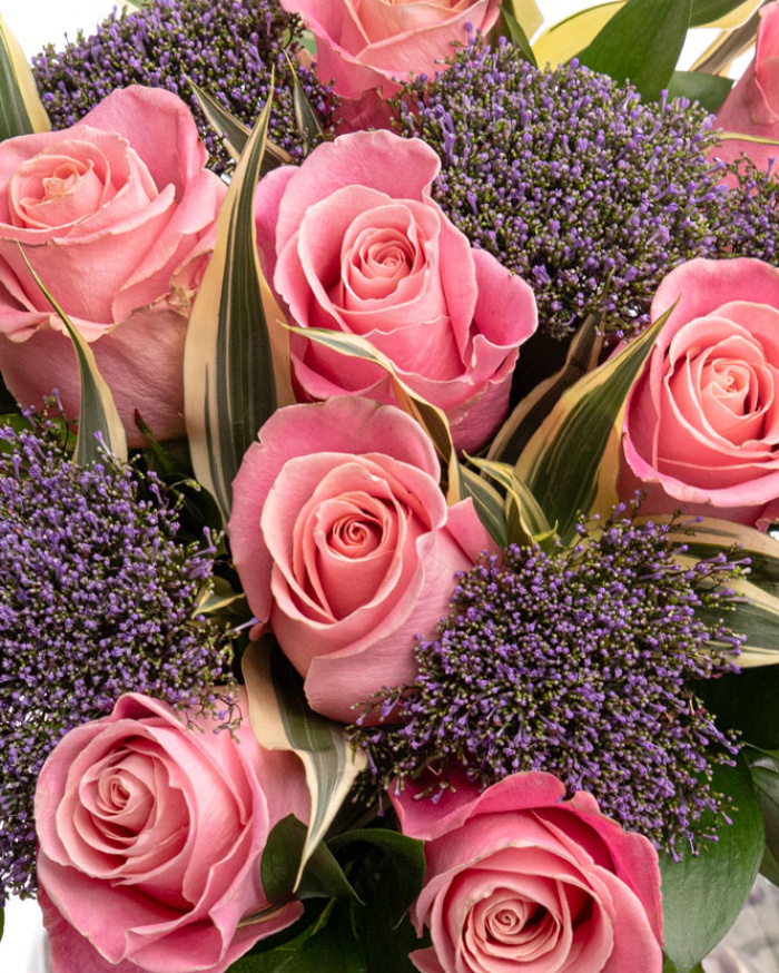 Buchet trandafiri roz „Visul Inimii"