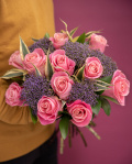 Buchet trandafiri roz „Visul Inimii"