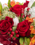 "Velvet Passion" Red Rose Arrangement