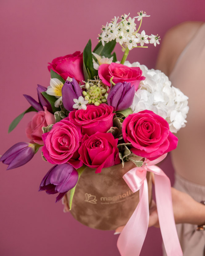 "Colors Symphony" floral arrangement – imaginea 3