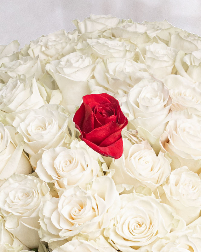 Buchet 101 trandafiri "Love Blossom" – imaginea 2