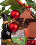 Cadou Crăciun cu Anthurium, ciocolată, vin spumant și ceai – imaginea 2