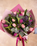 "Glamour Spring" Tulip Bouquet  – imaginea 3