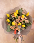 Buchet lalele "Golden Sunrise"