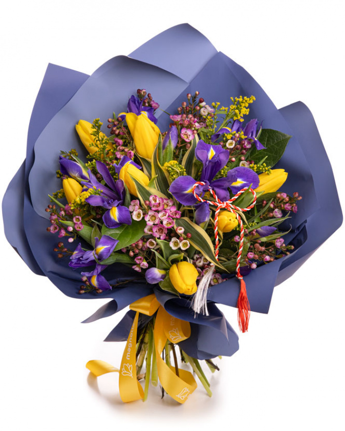 Buchet mix cu flori de primăvară – imaginea 1