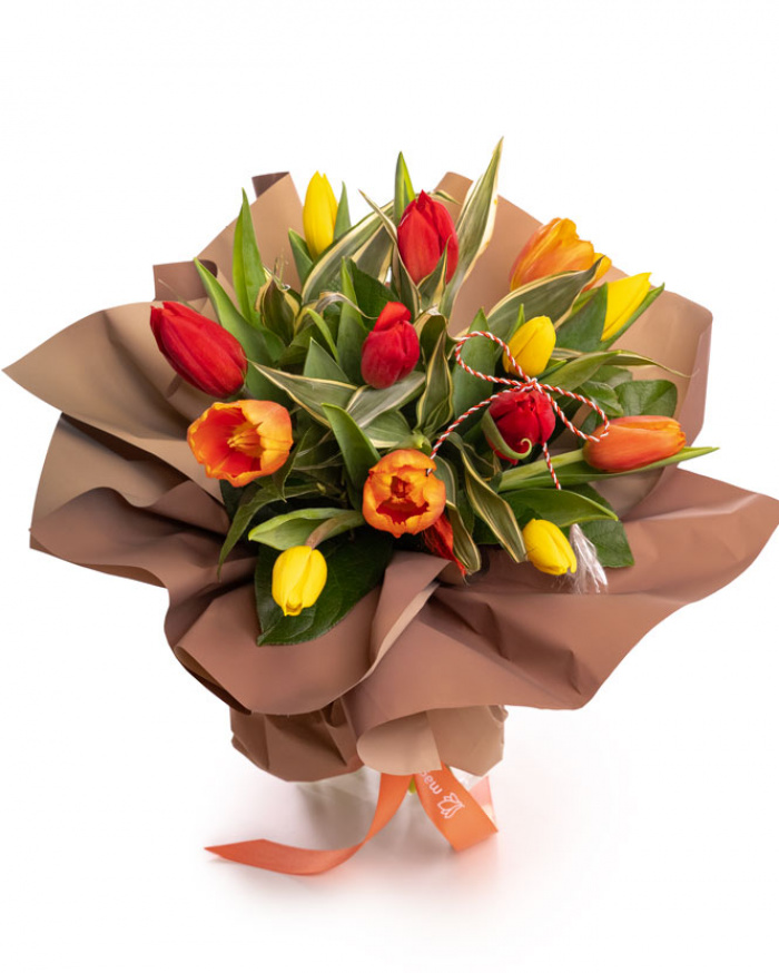Buchet lalele „Primăvară în dar" – imaginea 1