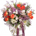Buchet cu liliac și lalele "Spring Charm"