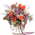 Buchet cu liliac și lalele "Spring Charm"