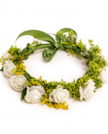 Crown of white flowers and bouquet for schoolf awards ceremony – imaginea 2