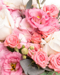 "Floral Fantasy" rose and hydrangea arrangement