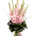 Buchet cu gladiole roz