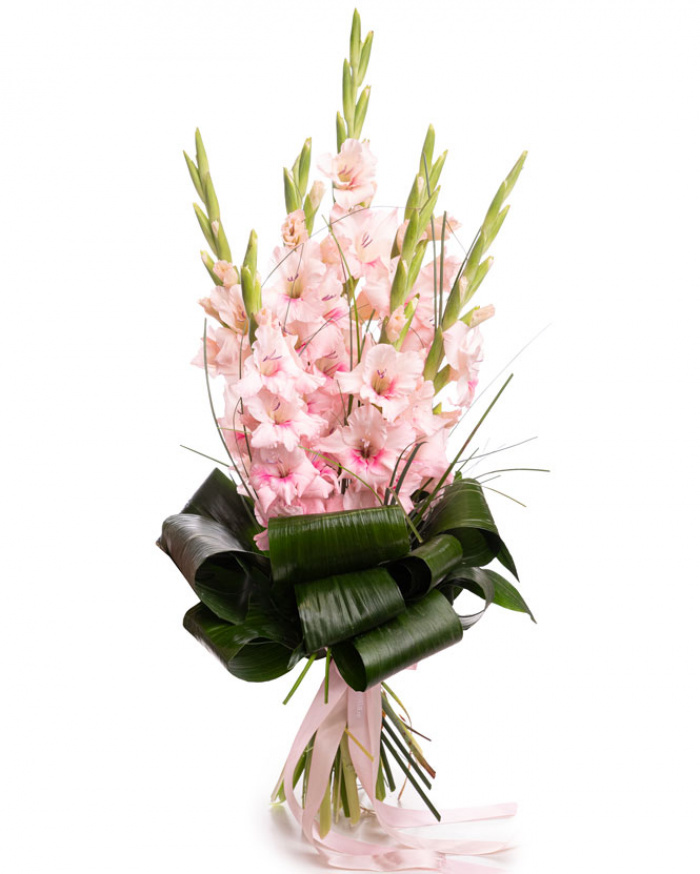 Buchet cu gladiole roz – imaginea 1