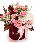 "Floral Majesty" rose and hydrangea arrangement – imaginea 1