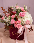 Aranjament trandafiri și hortensie „Floral Majesty” – imaginea 3
