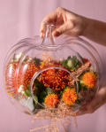 "Amber Pumpkin Elegance" Autumn Arrangement – imaginea 3