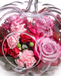 ”Elegant Halloween” Purple Rose Arrangement – imaginea 2