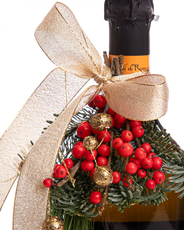 Vin spumant decorat de sărbătoare – imaginea 2