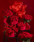"Grand Gesture" Arrangements Bouquets and Baloons Set – imaginea 1