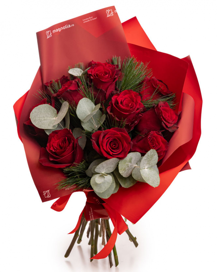 Buchet cu trandafiri roșii „Special Moments” – imaginea 1