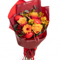 Buchet de Paște cu trandafiri și gerbera